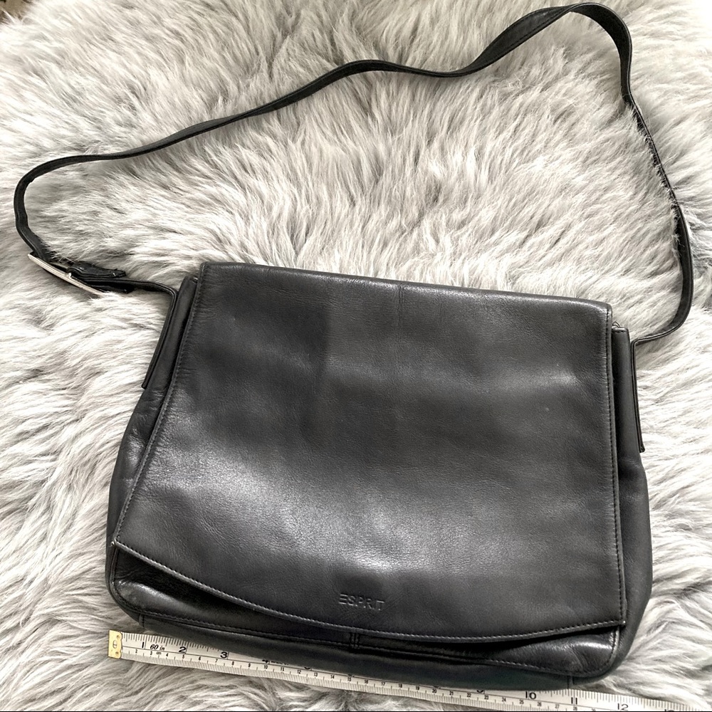 Esprit Leather Full Flap Over Shoulder Bag